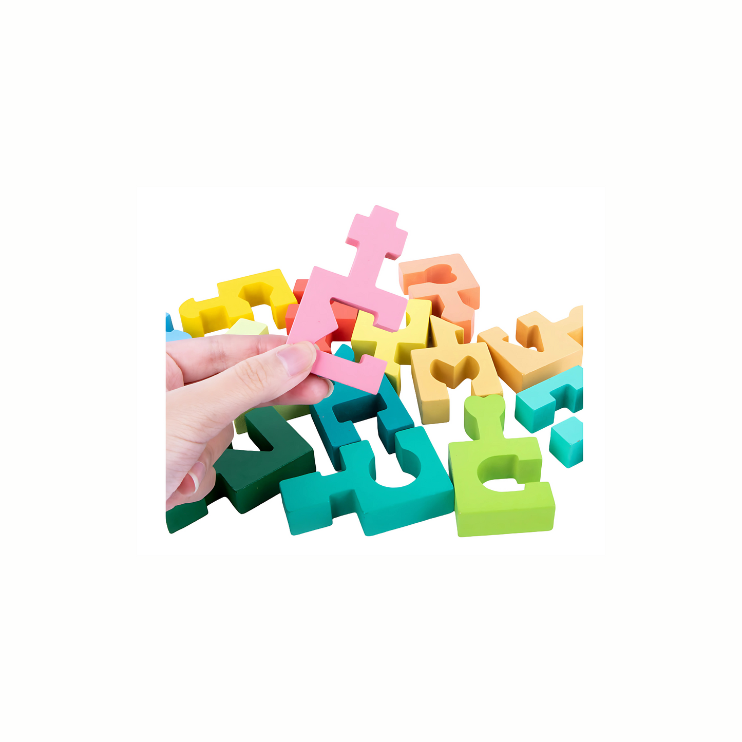 Wooden Geometric Brain Teaser Puzzle
