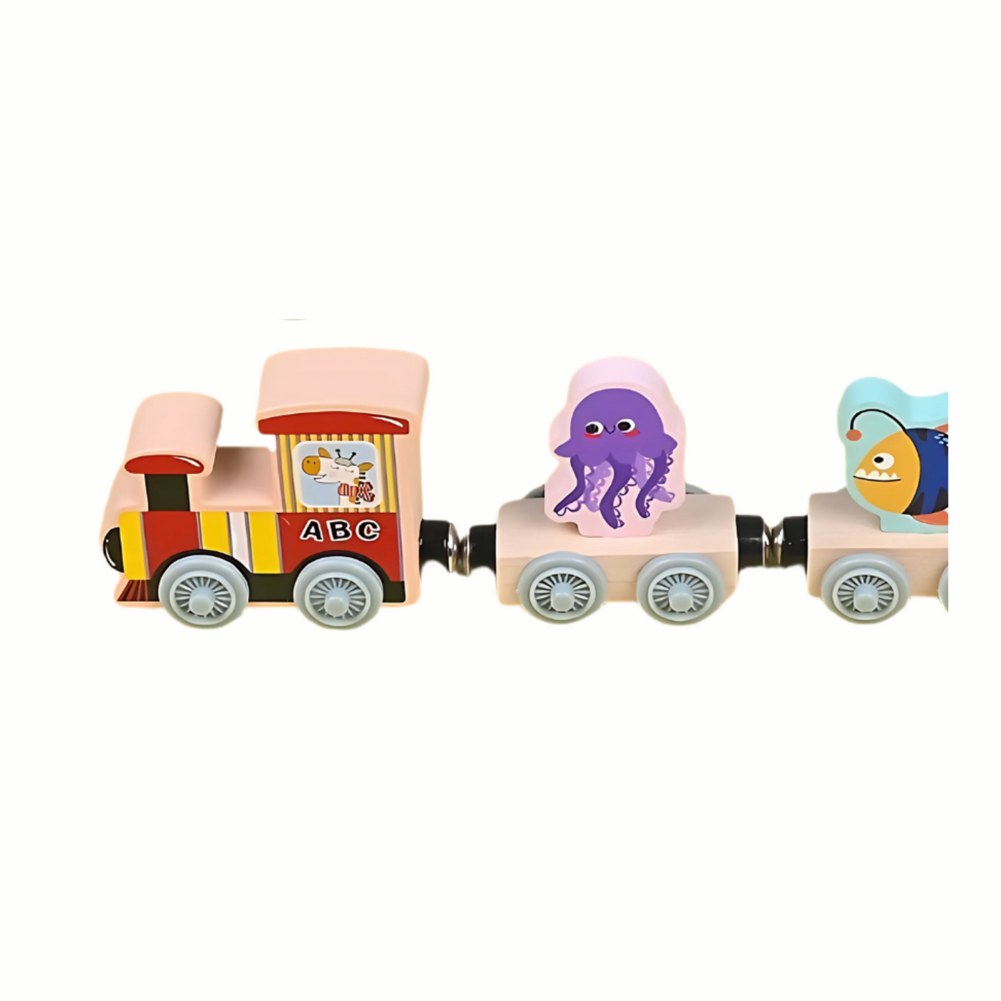 Wooden Magnetic Animal Train