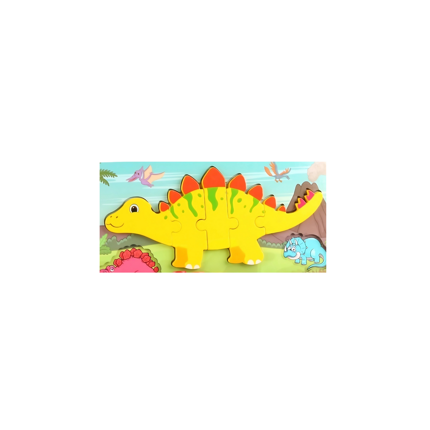 Wooden Dinosaur Puzzle Xylophone