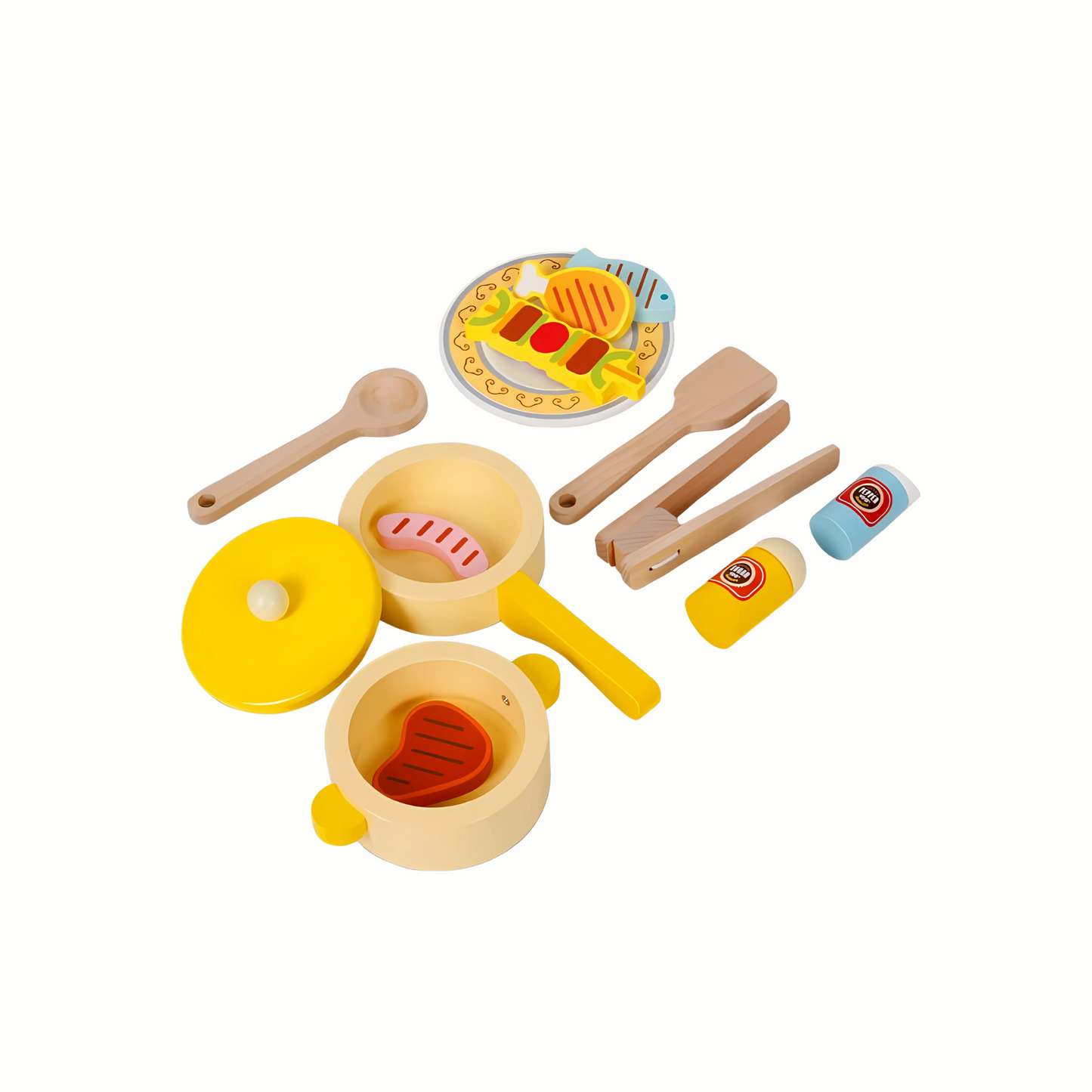 Wooden Giraffe Kitchen Playset