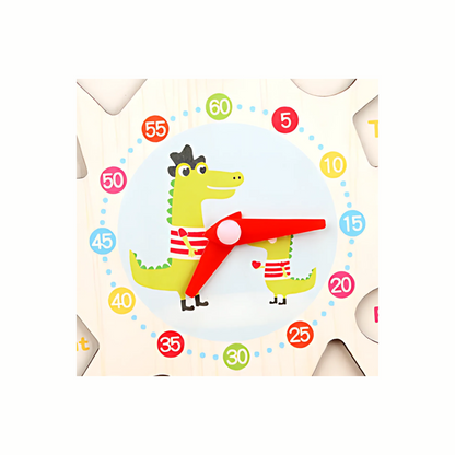 Wooden Shape Clock Puzzle