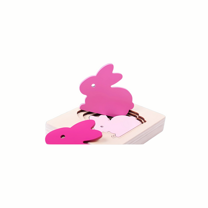 Wooden Multi Layered 3D Animal Puzzle
