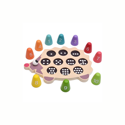 Wooden Hedgehog Number Matching Toy