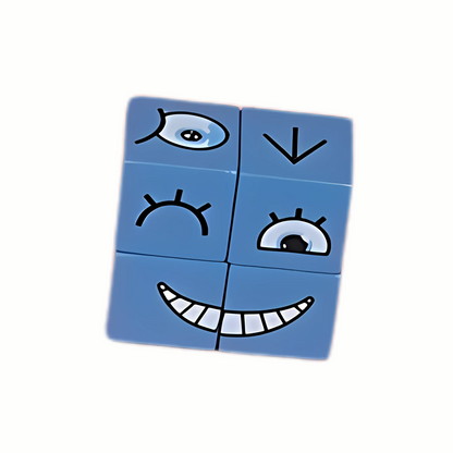 Wooden Expression Matching Blocks Puzzle