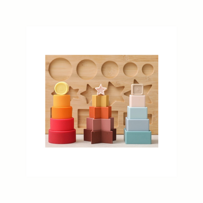 Silicone Shapes Stacking Puzzle