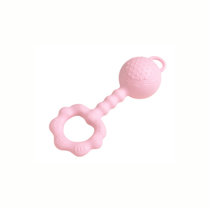 Silicone Rattle Teether Toy