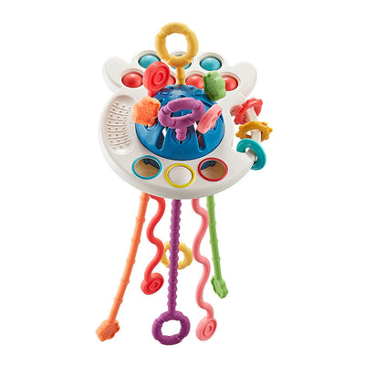 Montessori Finger Pull Silicone String Toy