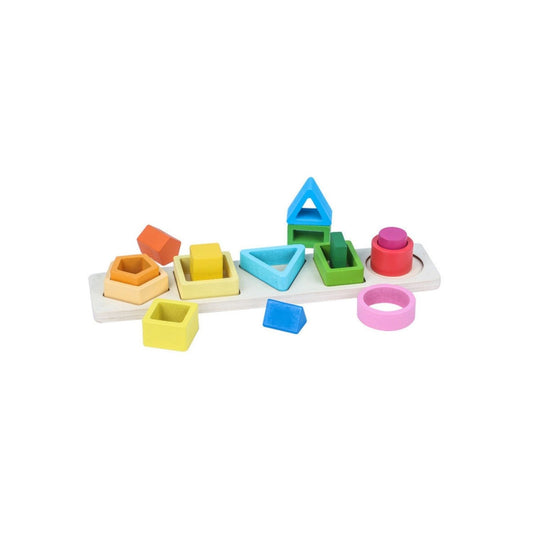 Geometric Shape Stacking Puzzle