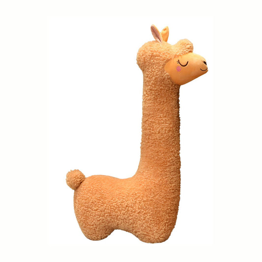 Brown Plush Cuddly Alpaca stuffed animal toy 75cm giant size fluffy soft