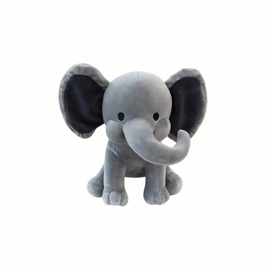 Cute Soft Grey Plush Sweet Elephant 25cm Baby Cuddles Furry Friend Stuffed Animal Toy