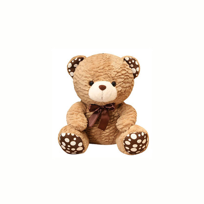 Cute Soft Brown and White Plush Classic Teddy Bear 25cm Baby Cuddles Stuffed Animal Toy